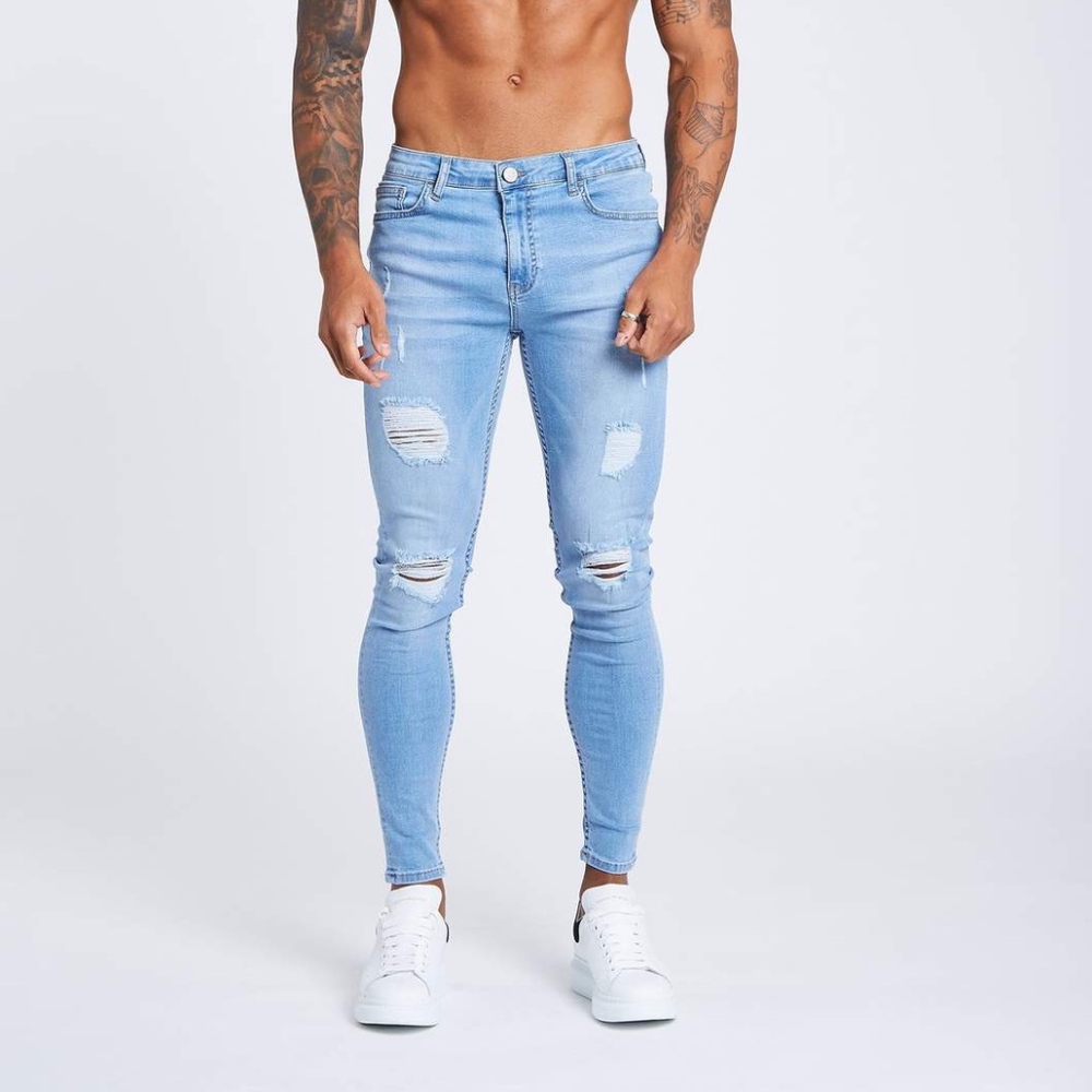 Legend London light blue ripped jeans